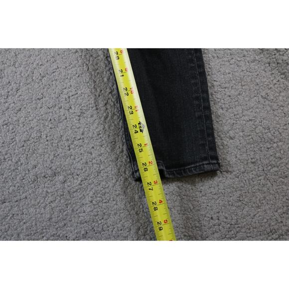 Rag and Bone Jeans Womens 25 Black High Rise Ankle Skinny Distressed Denim - Picture 8 of 8